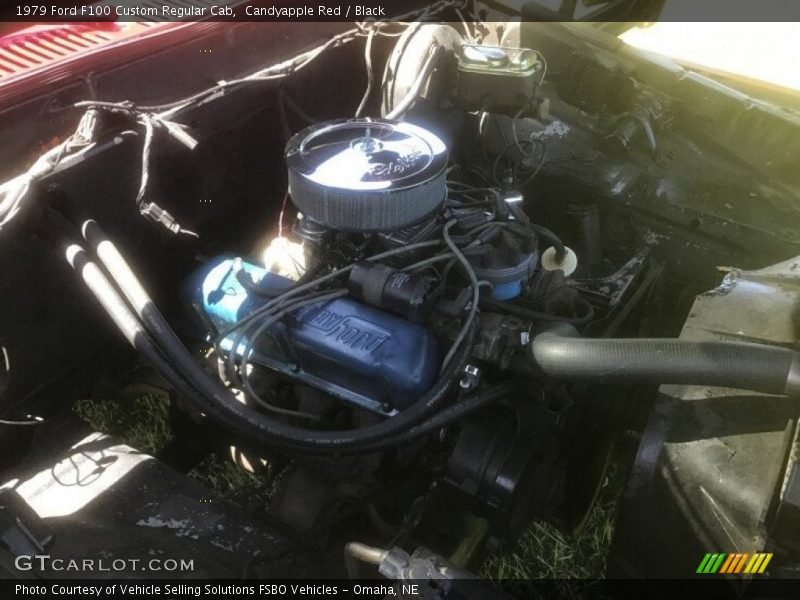 Candyapple Red / Black 1979 Ford F100 Custom Regular Cab