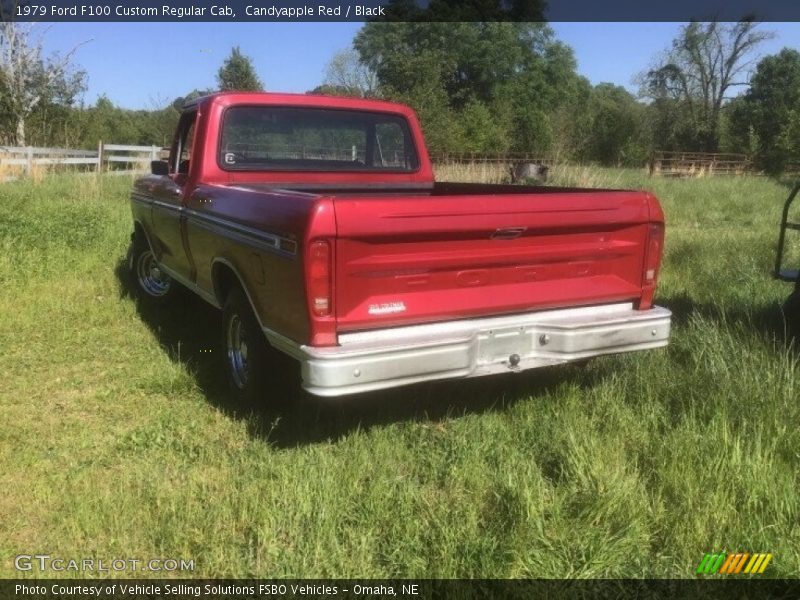 Candyapple Red / Black 1979 Ford F100 Custom Regular Cab