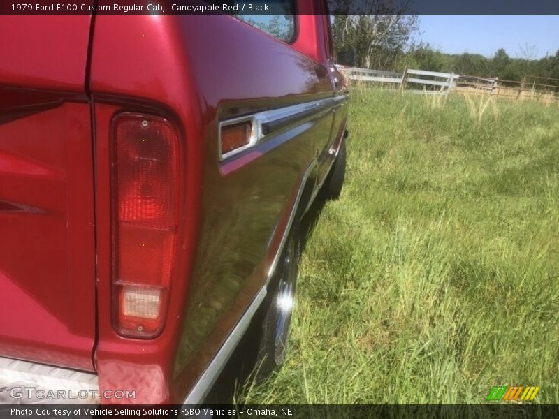 Candyapple Red / Black 1979 Ford F100 Custom Regular Cab