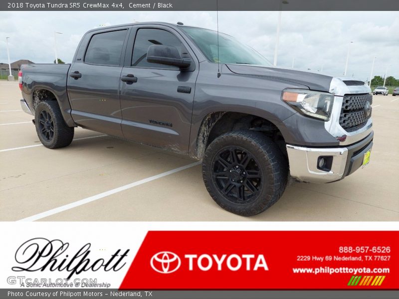Cement / Black 2018 Toyota Tundra SR5 CrewMax 4x4