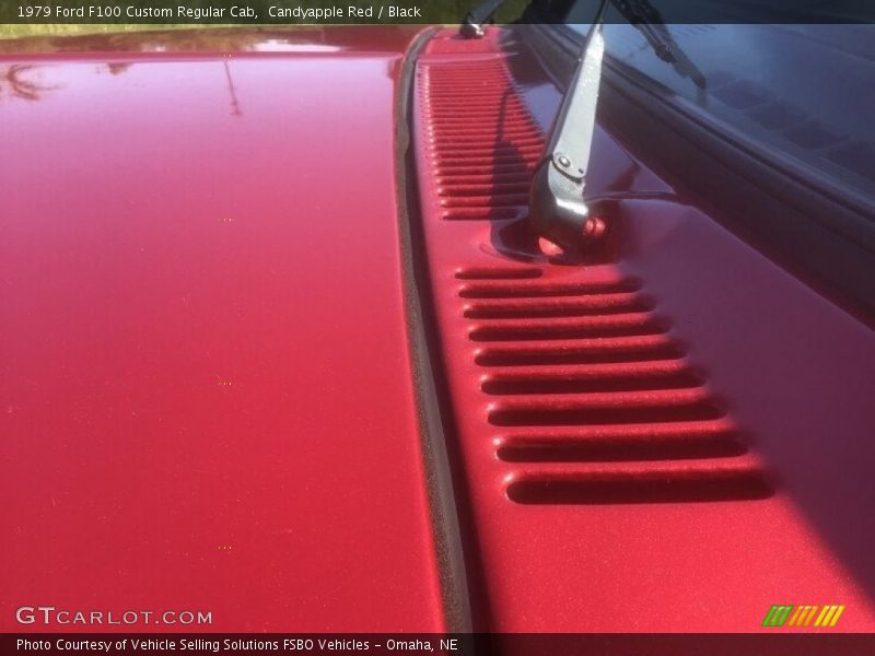 Candyapple Red / Black 1979 Ford F100 Custom Regular Cab