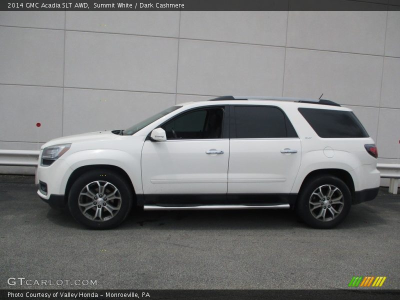 Summit White / Dark Cashmere 2014 GMC Acadia SLT AWD