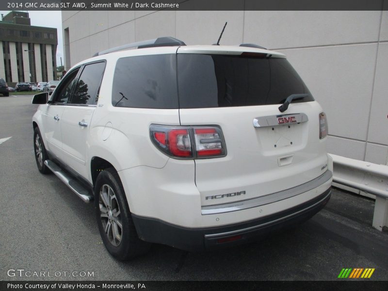 Summit White / Dark Cashmere 2014 GMC Acadia SLT AWD