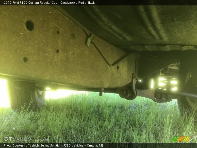 Candyapple Red / Black 1979 Ford F100 Custom Regular Cab