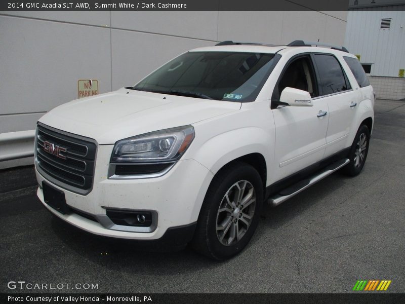 Summit White / Dark Cashmere 2014 GMC Acadia SLT AWD