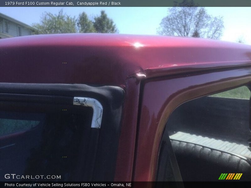 Candyapple Red / Black 1979 Ford F100 Custom Regular Cab
