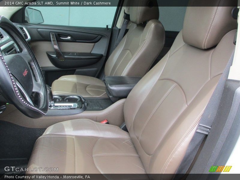 Summit White / Dark Cashmere 2014 GMC Acadia SLT AWD