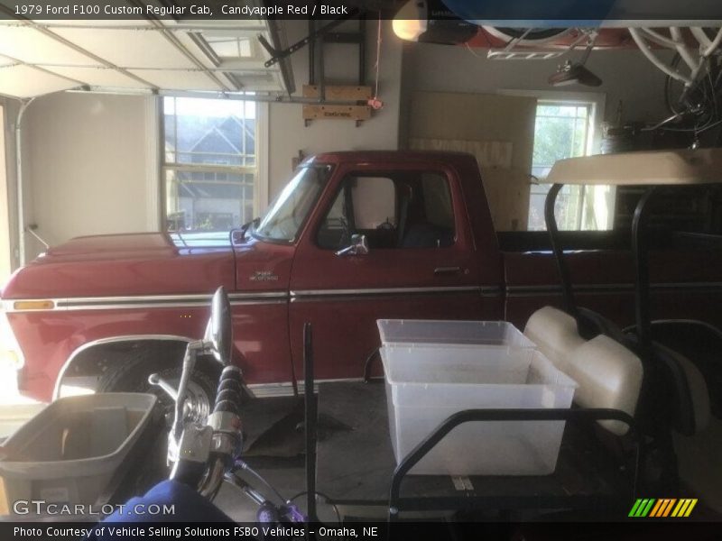 Candyapple Red / Black 1979 Ford F100 Custom Regular Cab