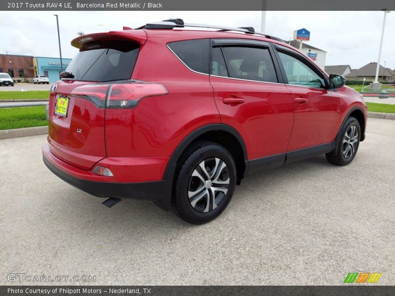 Barcelona Red Metallic / Black 2017 Toyota RAV4 LE
