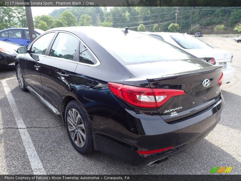 Phantom Black / Gray 2017 Hyundai Sonata Sport