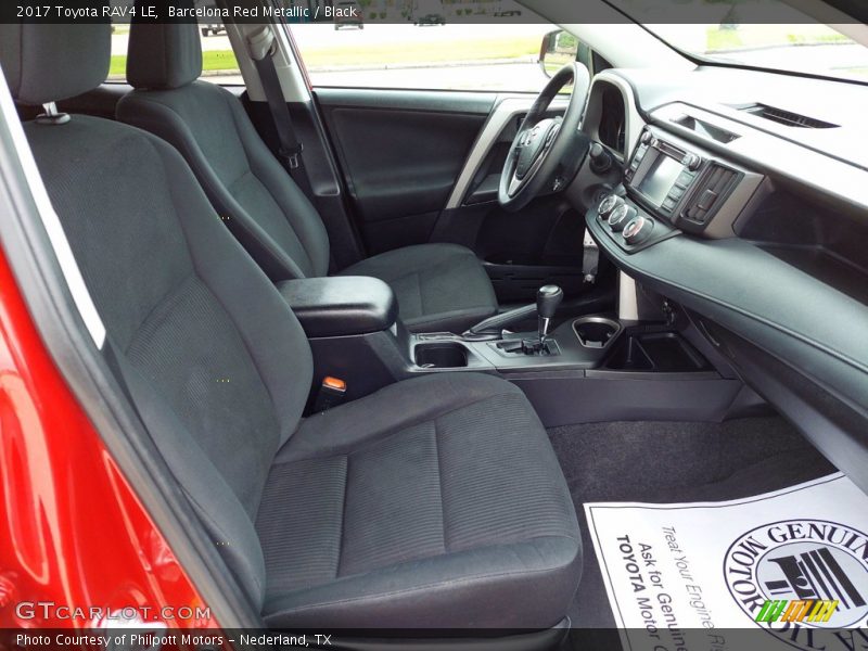 Barcelona Red Metallic / Black 2017 Toyota RAV4 LE