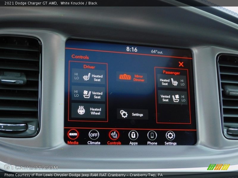 White Knuckle / Black 2021 Dodge Charger GT AWD