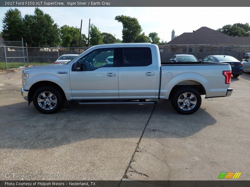 Ingot Silver / Earth Gray 2017 Ford F150 XLT SuperCrew