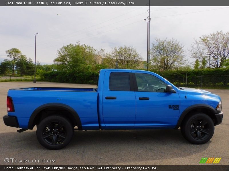 Hydro Blue Pearl / Diesel Gray/Black 2021 Ram 1500 Classic Quad Cab 4x4
