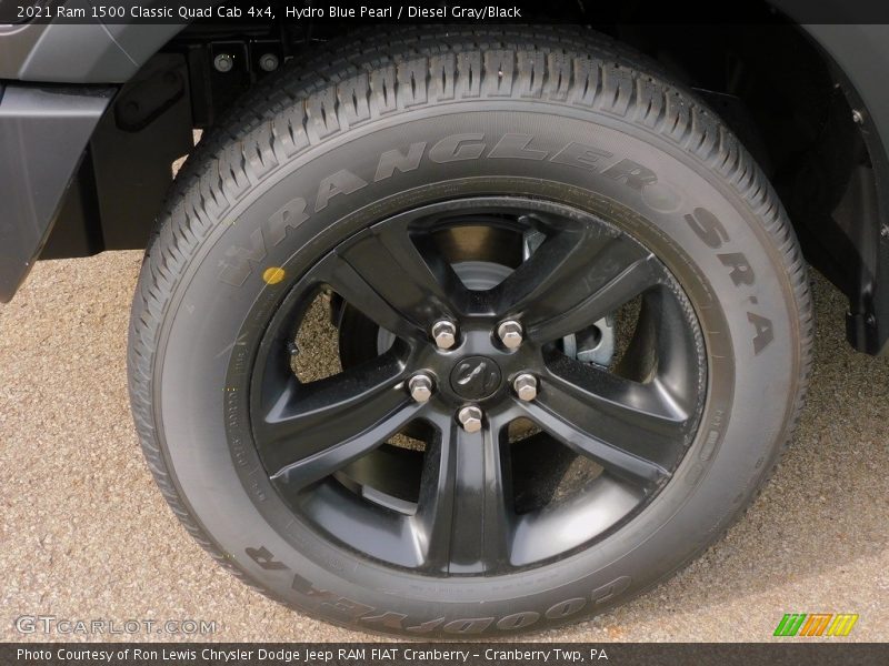 Hydro Blue Pearl / Diesel Gray/Black 2021 Ram 1500 Classic Quad Cab 4x4