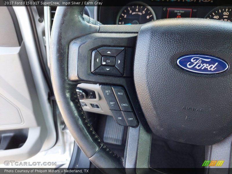 Ingot Silver / Earth Gray 2017 Ford F150 XLT SuperCrew