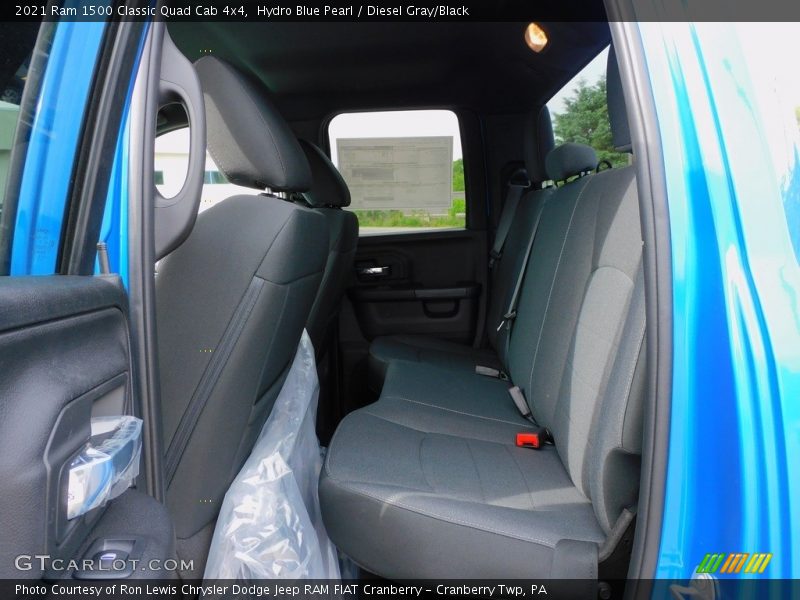 Hydro Blue Pearl / Diesel Gray/Black 2021 Ram 1500 Classic Quad Cab 4x4