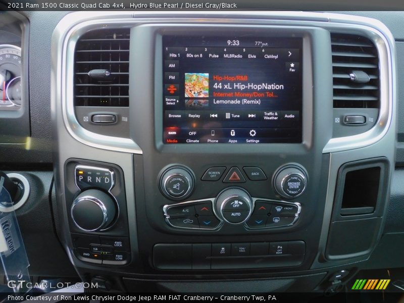 Hydro Blue Pearl / Diesel Gray/Black 2021 Ram 1500 Classic Quad Cab 4x4