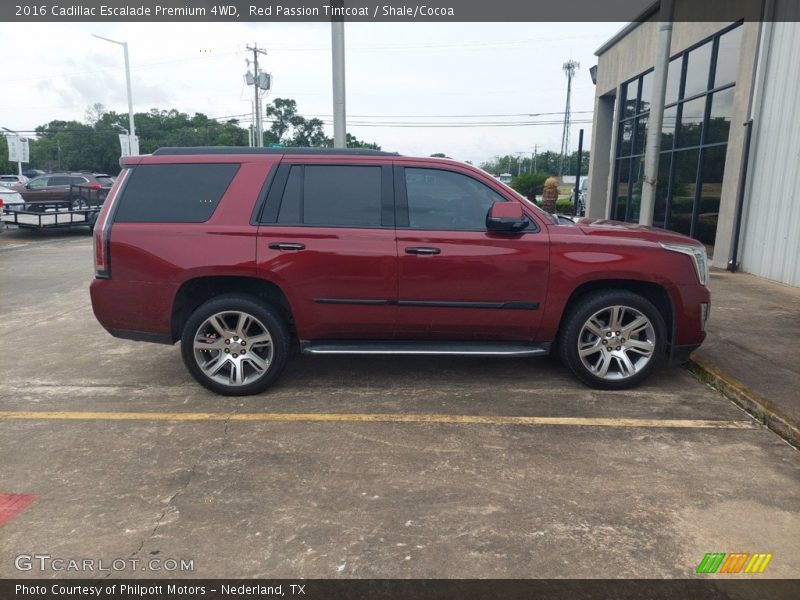 Red Passion Tintcoat / Shale/Cocoa 2016 Cadillac Escalade Premium 4WD