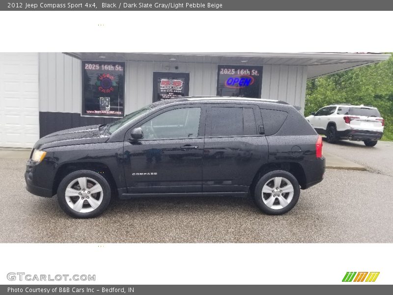 Black / Dark Slate Gray/Light Pebble Beige 2012 Jeep Compass Sport 4x4