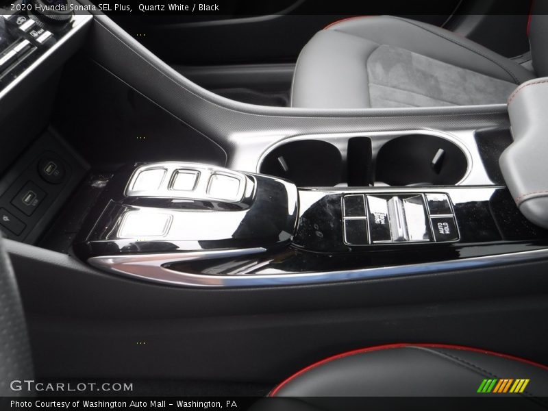 Quartz White / Black 2020 Hyundai Sonata SEL Plus