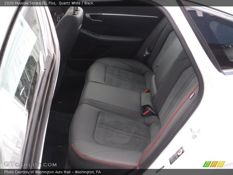 Quartz White / Black 2020 Hyundai Sonata SEL Plus