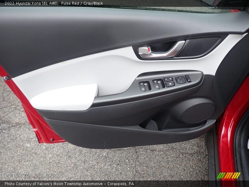 Pulse Red / Gray/Black 2022 Hyundai Kona SEL AWD
