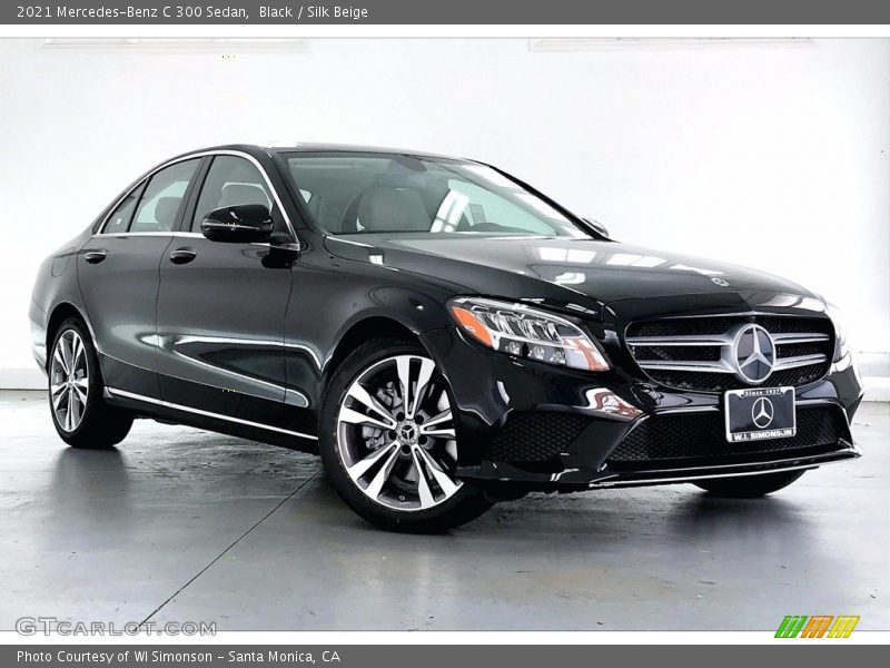 Black / Silk Beige 2021 Mercedes-Benz C 300 Sedan