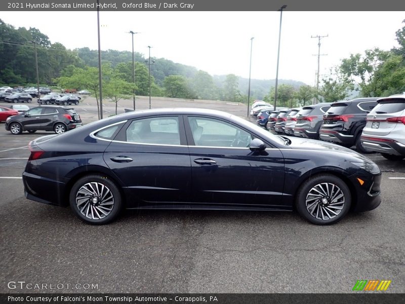Oxford Blue / Dark Gray 2021 Hyundai Sonata Limited Hybrid