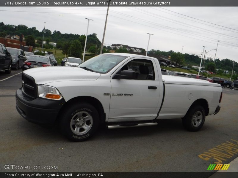 Bright White / Dark Slate Gray/Medium Graystone 2012 Dodge Ram 1500 ST Regular Cab 4x4