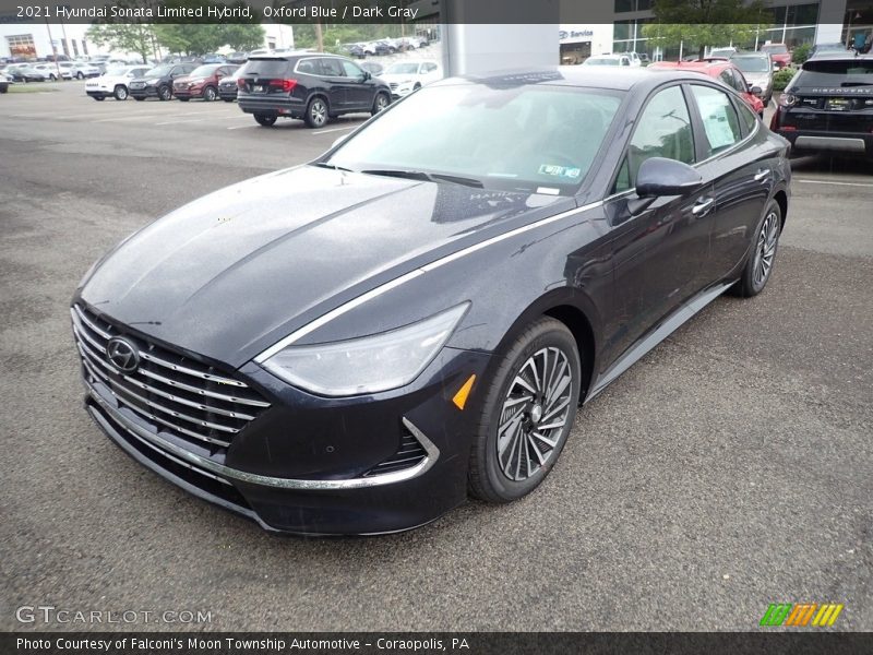 Oxford Blue / Dark Gray 2021 Hyundai Sonata Limited Hybrid