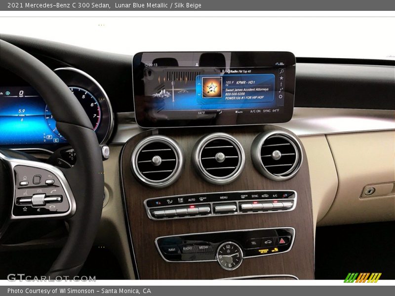 Lunar Blue Metallic / Silk Beige 2021 Mercedes-Benz C 300 Sedan