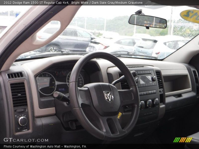 Bright White / Dark Slate Gray/Medium Graystone 2012 Dodge Ram 1500 ST Regular Cab 4x4