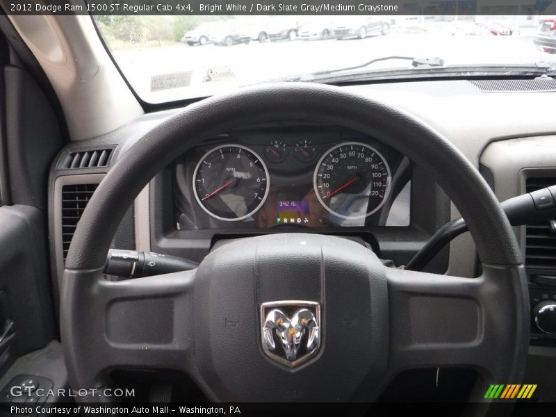 Bright White / Dark Slate Gray/Medium Graystone 2012 Dodge Ram 1500 ST Regular Cab 4x4
