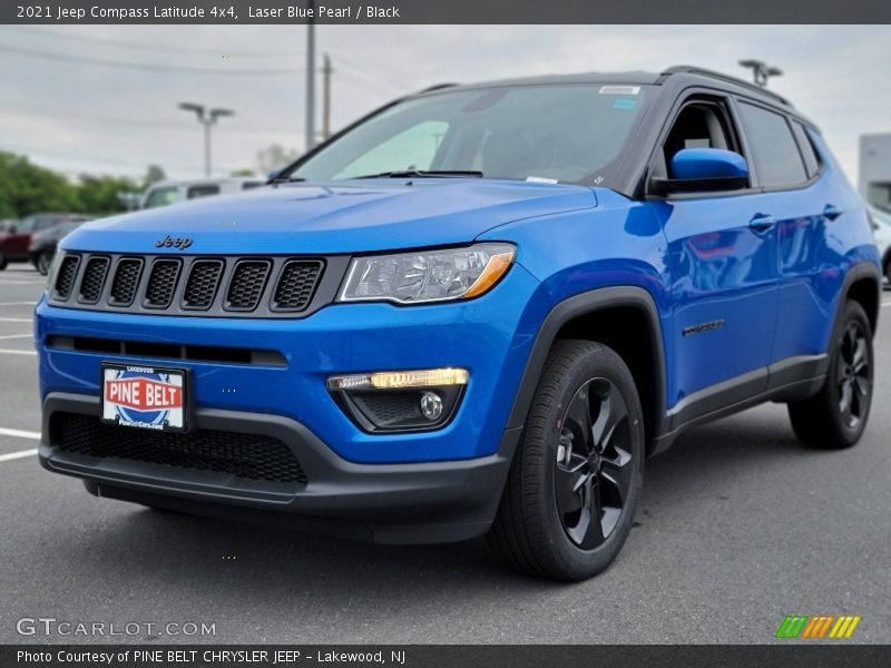 Laser Blue Pearl / Black 2021 Jeep Compass Latitude 4x4