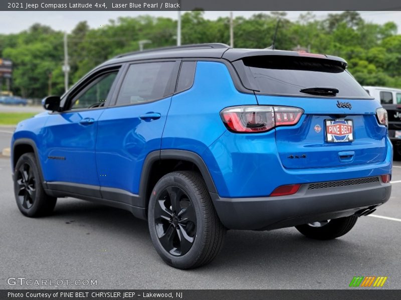 Laser Blue Pearl / Black 2021 Jeep Compass Latitude 4x4