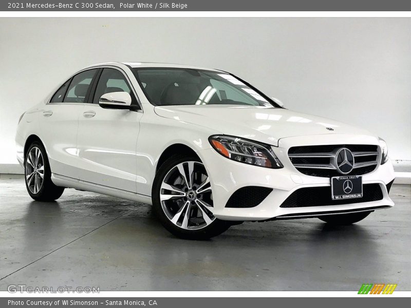 Polar White / Silk Beige 2021 Mercedes-Benz C 300 Sedan