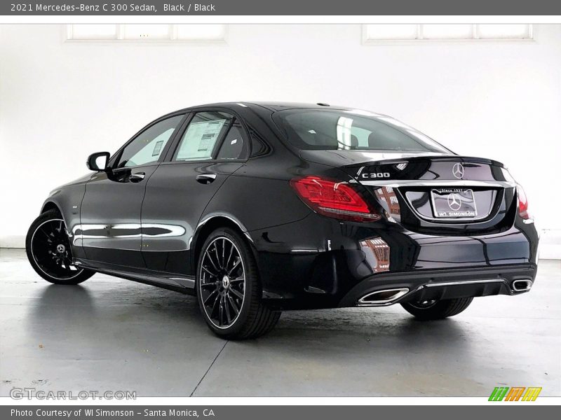 Black / Black 2021 Mercedes-Benz C 300 Sedan