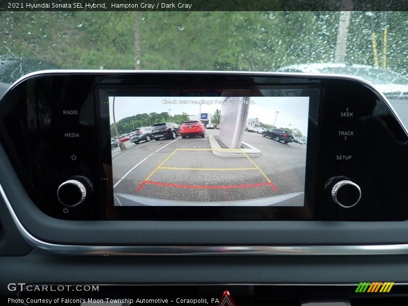 Hampton Gray / Dark Gray 2021 Hyundai Sonata SEL Hybrid