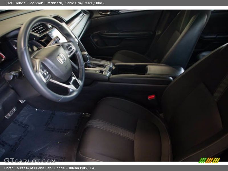 Sonic Gray Pearl / Black 2020 Honda Civic Sport Hatchback