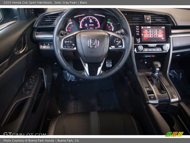 Sonic Gray Pearl / Black 2020 Honda Civic Sport Hatchback