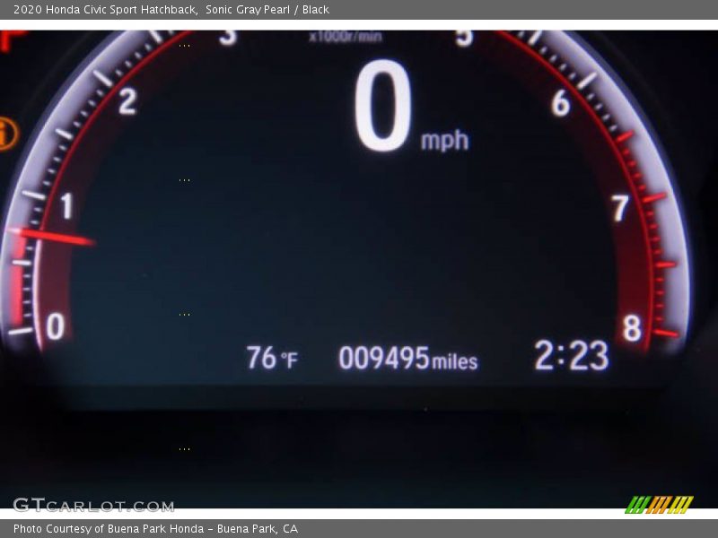 Sonic Gray Pearl / Black 2020 Honda Civic Sport Hatchback