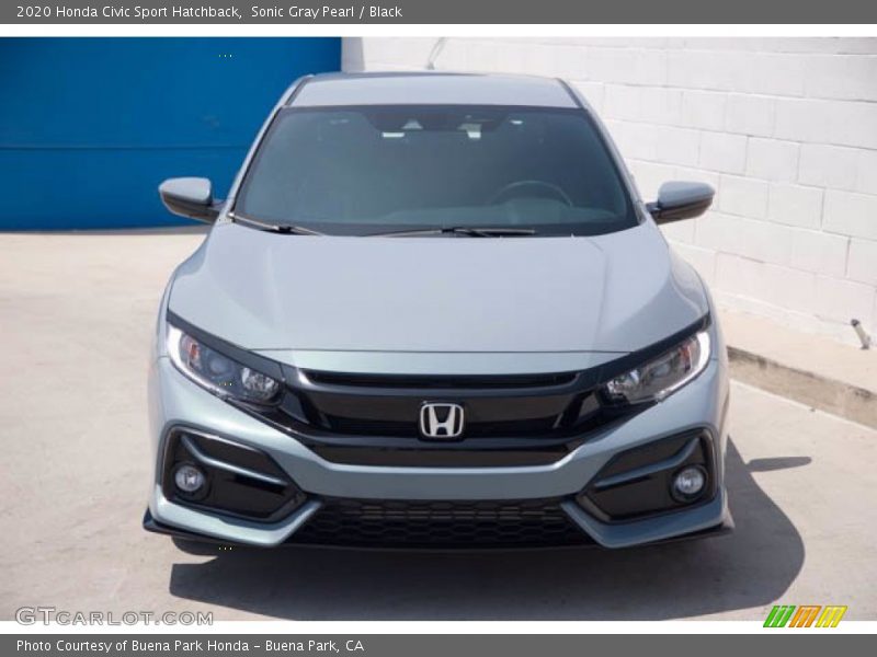 Sonic Gray Pearl / Black 2020 Honda Civic Sport Hatchback
