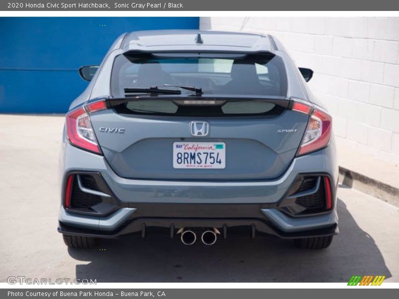 Sonic Gray Pearl / Black 2020 Honda Civic Sport Hatchback