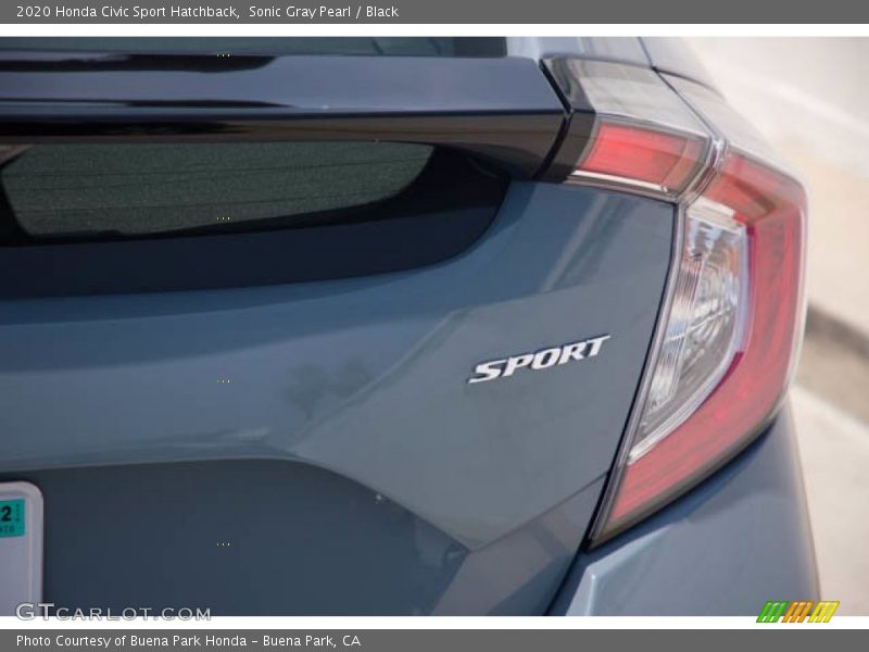 Sonic Gray Pearl / Black 2020 Honda Civic Sport Hatchback