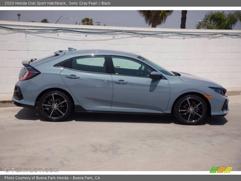 Sonic Gray Pearl / Black 2020 Honda Civic Sport Hatchback