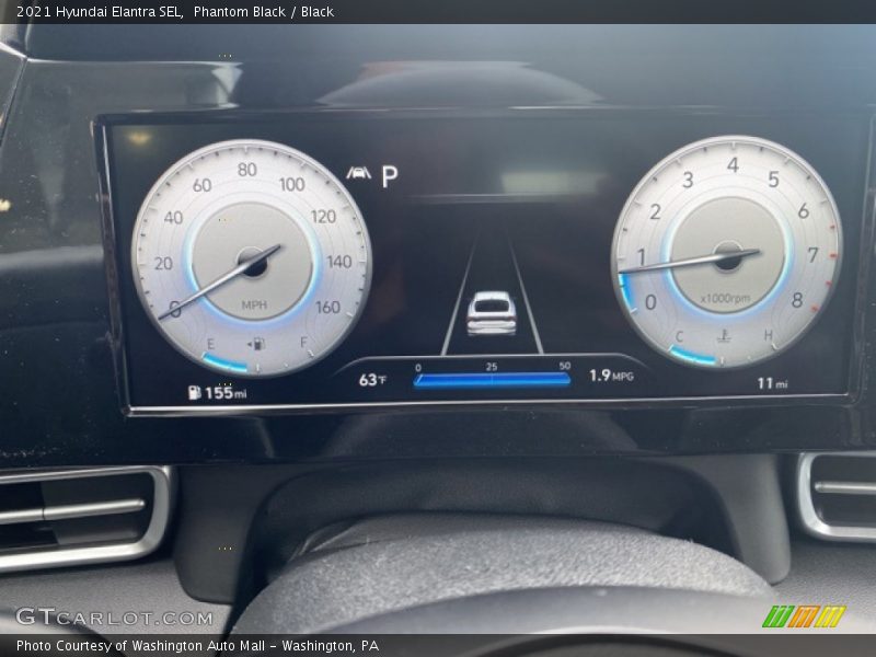 Phantom Black / Black 2021 Hyundai Elantra SEL