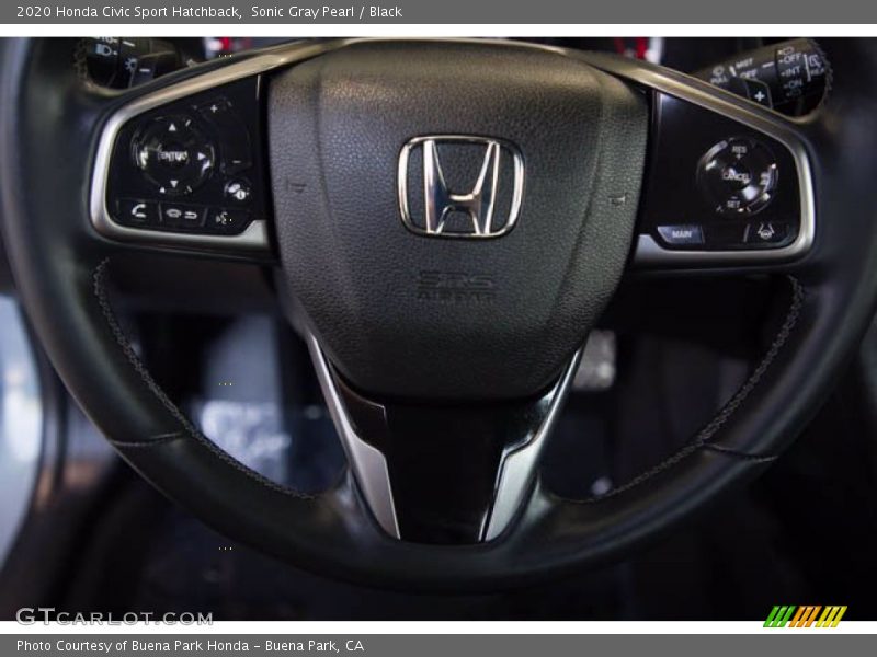 Sonic Gray Pearl / Black 2020 Honda Civic Sport Hatchback