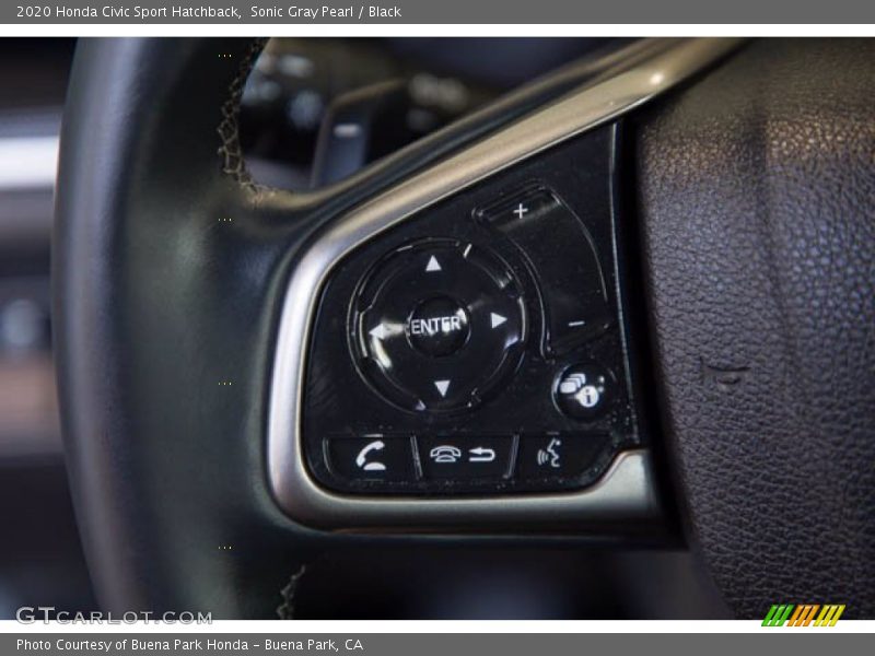 Sonic Gray Pearl / Black 2020 Honda Civic Sport Hatchback