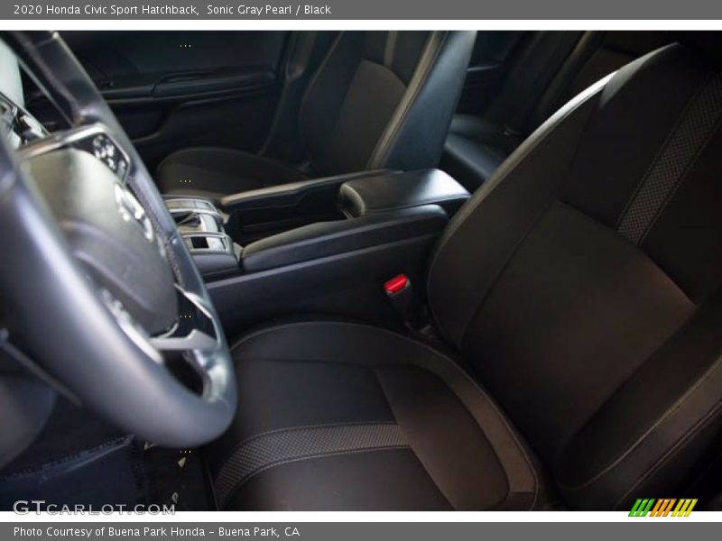 Sonic Gray Pearl / Black 2020 Honda Civic Sport Hatchback